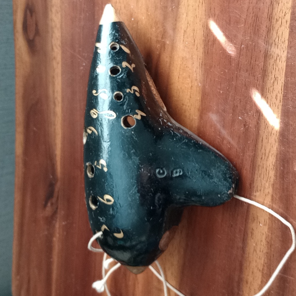Antique Ceramic Ocarina by Heinrich Fiehn in Vienna, Austria.